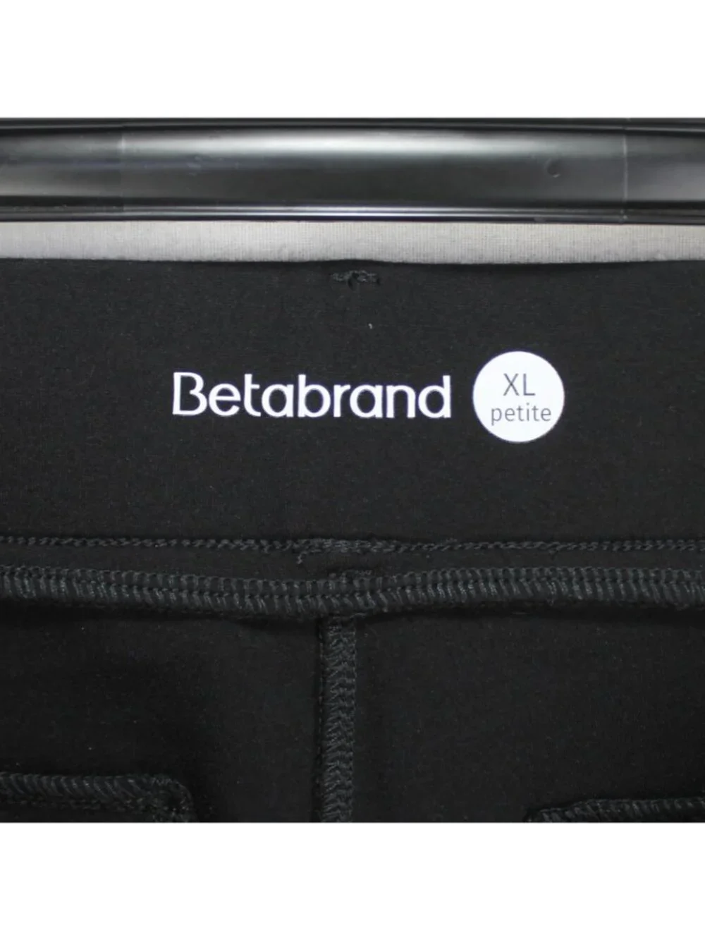 Betabrand Classic Dress Yoga Pants Womens Size PXL Black Straight Leg Ponte Knit